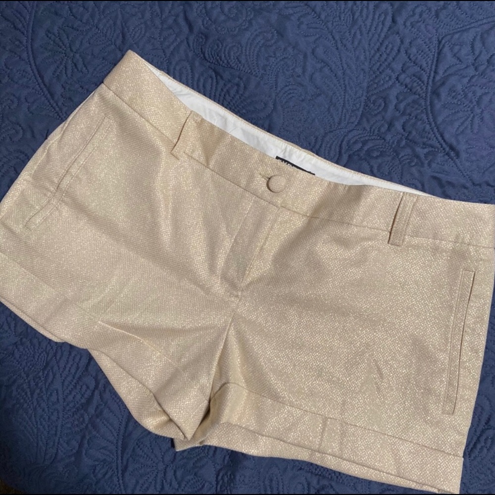 Metallic Gold Express Shorts